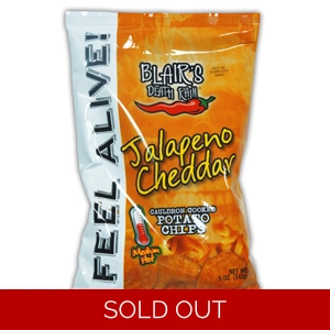 Blair's Death Rain Jalapeno Cheddar Potato Chips 142g